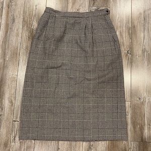 Rafaella Vintage Pencil Wool Skirt (Size 12 - 73cm waist)